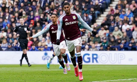 Marcus Rashford marked the end of his four-month goal drought in a spectacular fashion, scoring twice as Aston Villa triumphed over Preston North End with a commanding 3-0 victory at Deepdale. This result not only secured their spot in the FA Cup semi-finals but also set the stage for a historic run in the competition.